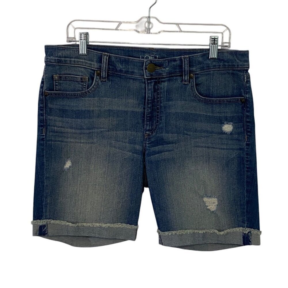 Ann Taylor Loft Modern Jean Shorts Size 12